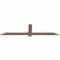 Ekena Millwork Eugene Smooth Timber Gable Bracket, Douglas Fir, 60"W x 15"H x 1 1/2"D x 3 1/2"F, 6/12 Pitch GBW060X15X0204EUG00SDF - alternate 3